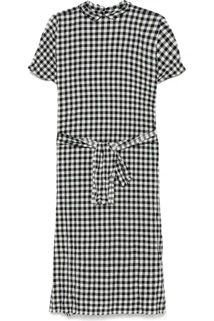 DANIELA GREGIS Robe mi-longue à carreaux vichy