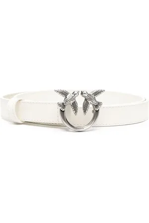 Pinko Ceinture en cuir Love Berry à plaque logo