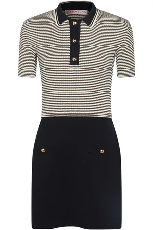 VALENTINO GARAVANI Robe-polo courte à rayures