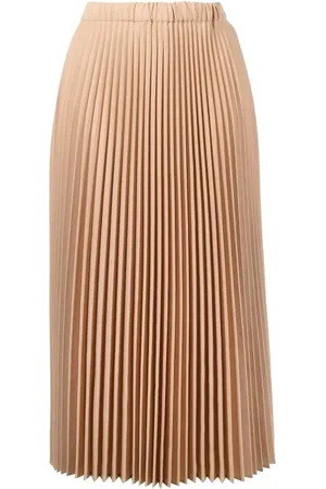 Jil Sander Jupe mi-longue à design plissé