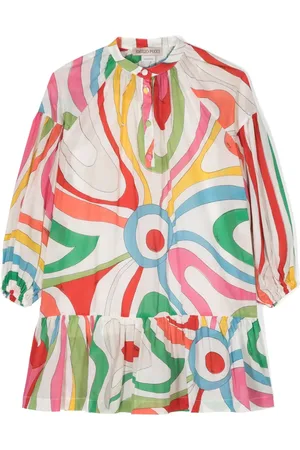 PUCCI Junior Robe en coton à rayures