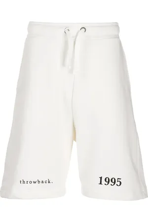 Throwback. Short à logo brodé