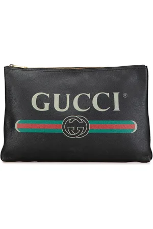 Gucci Pochette en cuir à logo (2000-2015)