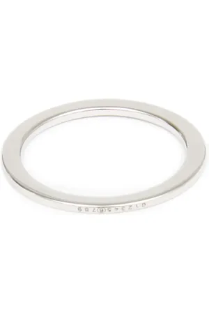 Maison Margiela Bague gravée Numeric Minimal Signature