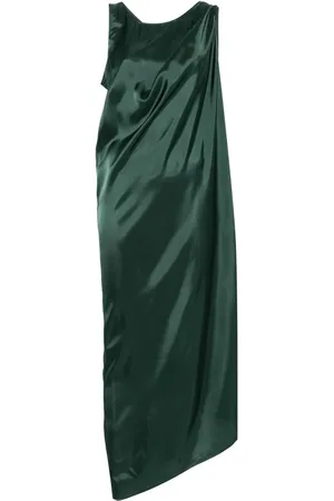 Maison Margiela Robe longue à design asymétrique