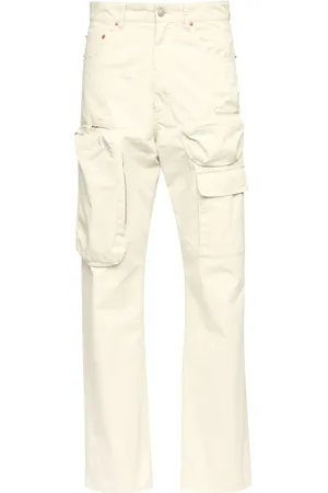 Maison Margiela Pantalon droit en coton à poches cargo