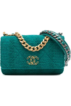 CHANEL Sac à bandoulière Tweed 19 Wallet On Chain (2019)