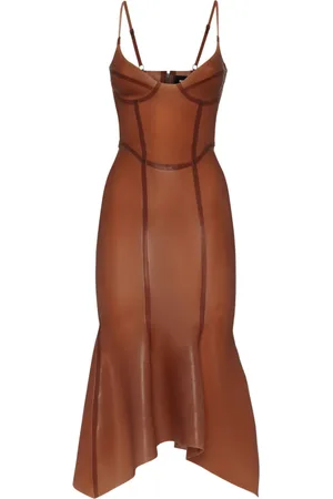 Dsquared2 Robe Latex à coupe mi-longue