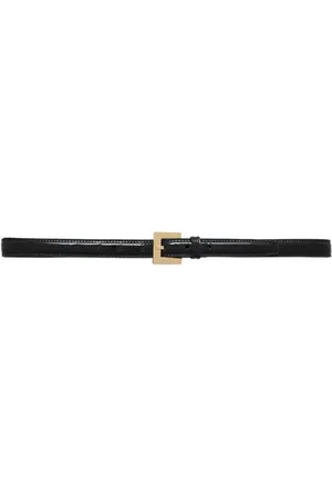 ANINE BING Ceinture en cuir verni