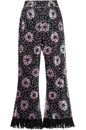 Anna Sui Pantalon court à sequins