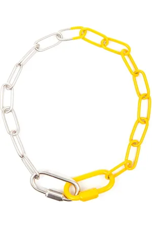 Maison Margiela Collier en chaîne à design bicolore