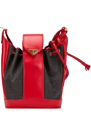 Saint Laurent Sac seau en toile enduite 20e siècle