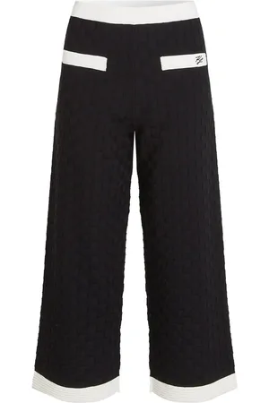 Karl Lagerfeld Pantalon en maille à liserés contrastants