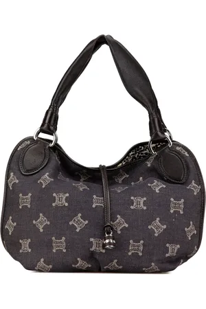 Céline Sac porté épaule Macadam Bittersweet en jean (2008)