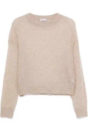 Brunello Cucinelli Pull en maille métallisée