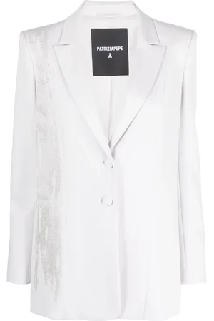 Patrizia Pepe Veste en flanelle à perles de verre