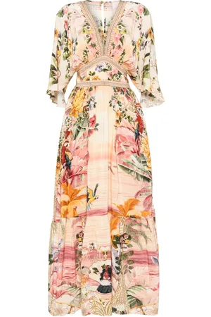 Camilla Robe à taille ceinturée