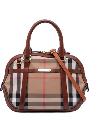 Burberry 2000-2017 House Check Canvas Bridle Orchard satchel