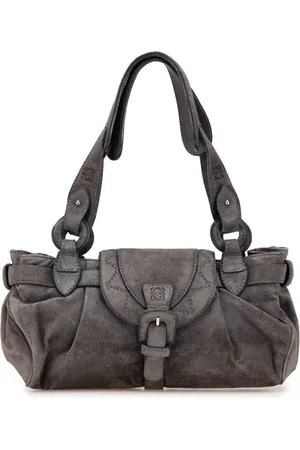 Loewe 2000-2024 Anagram Suede shoulder bag