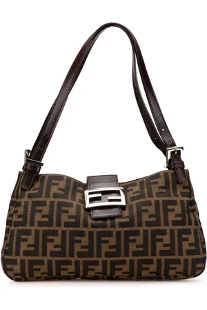 Fendi Sac porté épaule Zucca Canvas 20e siècle