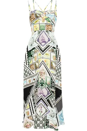 Camilla Robe mi-longue à fines bretelles