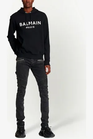 Balmain Hoodie à logo imprimé