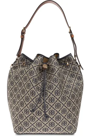 Tory Burch Sac seau en cuir T Monogram