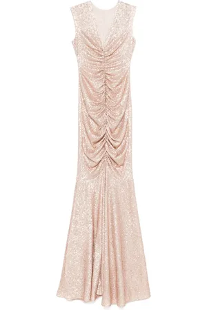 Norma Kamali Robe longue brodée de sequins