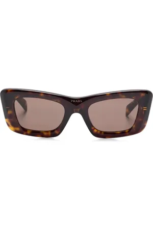 Prada Lunette de soleil à logo triangulaire