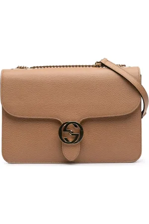 Gucci Sac à bandoulière médium en cuir de veau Dollar à plaque Interlocking G (2016-2024)