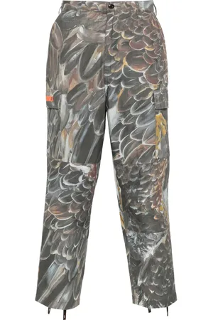 Wtaps Pantalon imprimé en coton à poches cargo
