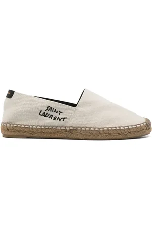 Saint Laurent Espadrilles en toile à logo brodé