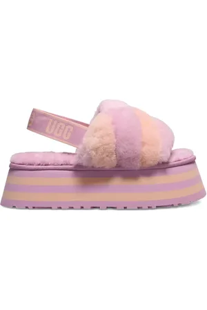 UGG Disco Stripe "Purple/Pink" slides