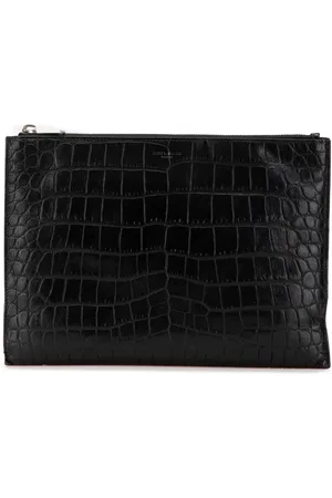 Saint Laurent Pochette en cuir à effet peau de crocodile (2016)