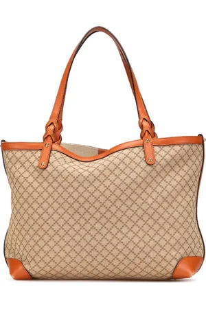 Gucci Sac porté épaule médium en toile à motif losanges Craft (2000-2015)