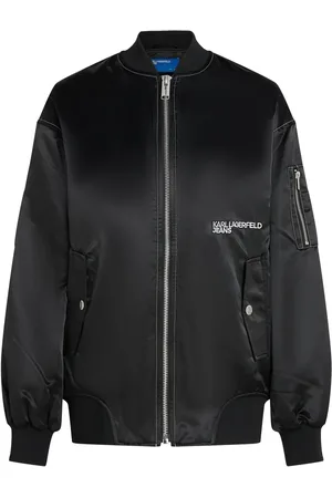 Karl Lagerfeld Veste bomber à fini satiné