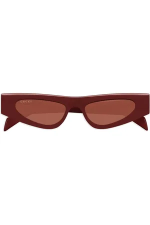 Gucci Lunettes de soleil à logo imprimé