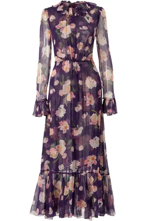 Carolina Herrera Robe volantée à fleurs