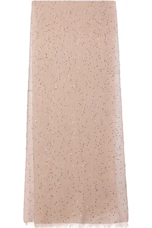 Brunello Cucinelli écharpe à sequins brodés