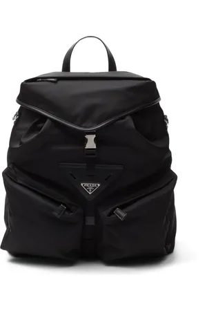 Prada Sac à dos Re-Nylon à finitions en cuir