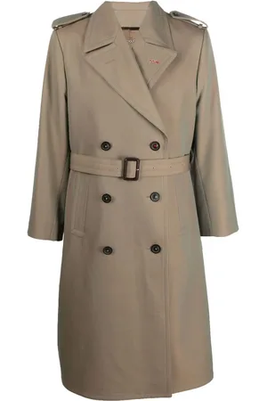 Maison Margiela Trench en laine à boutonnière croisée