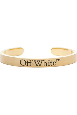 OFF-WHITE Bracelet troque à logo gravé