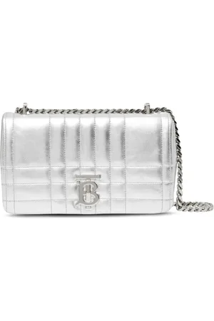 Burberry Petit sac Lola matelassé en cuir métallisé