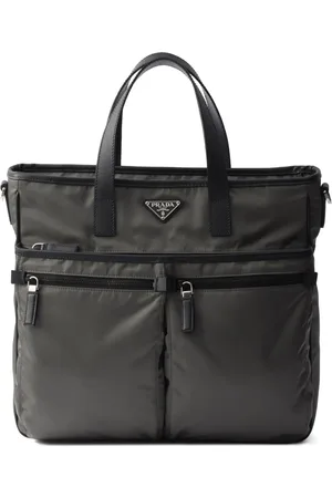 Prada Sac à main Re-Nylon à détail de poche