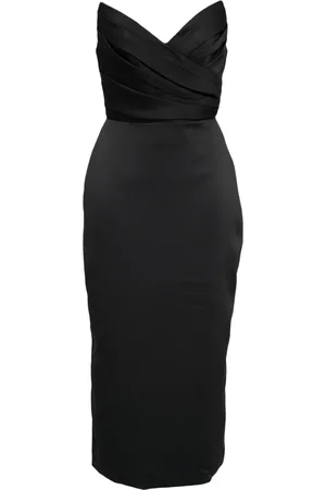 Amsale Robe-bustier à design drapé
