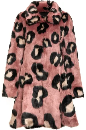 Unreal Fur Veste La Farfalla à motif léopard