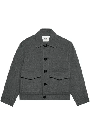 Ami Veste boutonnée à col pointu