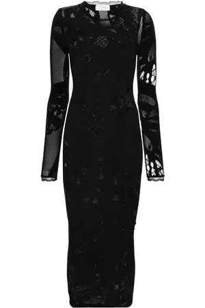 BLUMARINE Robe mi-longue à design perforé
