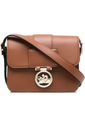 Longchamp Sac à bandoulière Box-Trot à plaque logo
