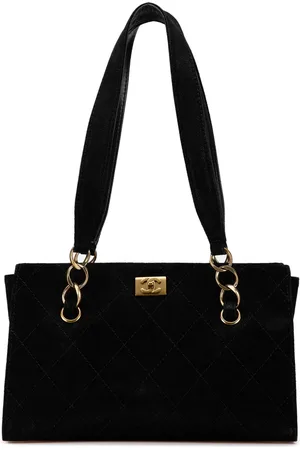 CHANEL Sac porté épaule en cuir Caviar cousu (2002-2003)